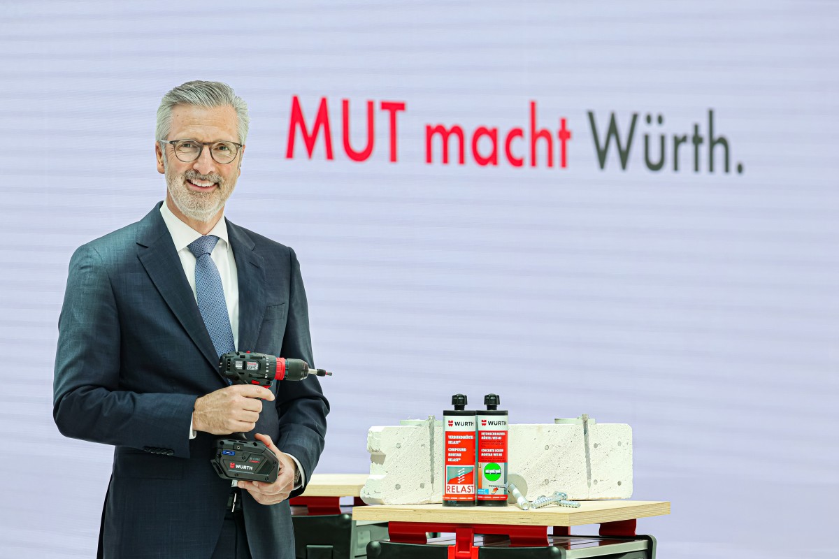 Robert Friedmann, Chairman of the Central Management Board of the Würth Group, at the 2024 Press Conference on the Annual Financial Statements.